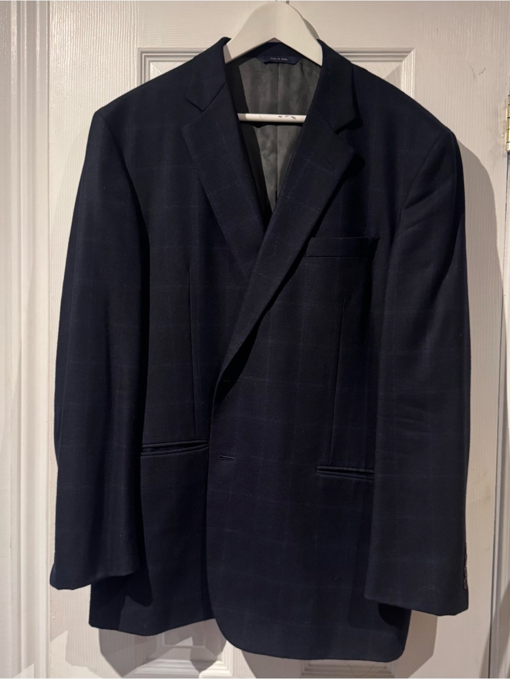 Brooks Brothers Navy Windowpane Sport Coat